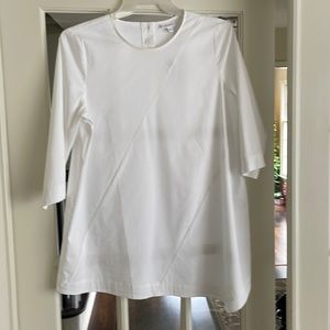 J Jill white asymmetrical tunic